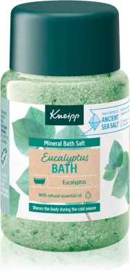 Соль для ванны Kneipp Eucalyptus Bath с маслом эвкалипта, согревающая, 500 г Eucalyptus