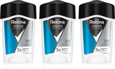 Rexona Maximum Protection Antiperspirant - Антиперспирант в стике удобная упаковка для мужчин, 3 шт