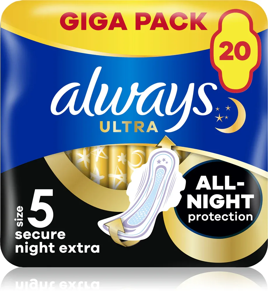 Always Ultra Secure Night Extra - Прокладки, 20 шт