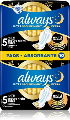 Always Ultra Secure Night Extra - Прокладки, 20 шт, 10 шт