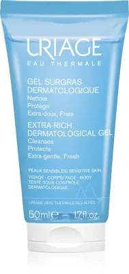 Uriage Hygiene Extra-Rich Dermatological Gel - Гель для очищения лица и тела, 50 мл