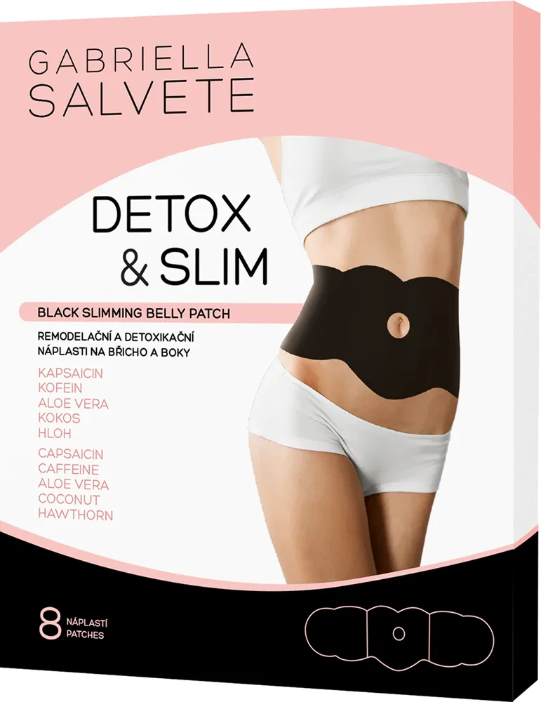 Gabriella Salvete Belly Patch Detox Slimming - Моделирующий пластырь для живота и бедер, 8 шт