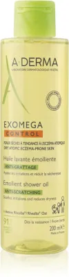 Масло для душа A-Derma Exomega Control Emollient Shower Oil смягчающее, для сухой и атопичной кожи, 200 мл