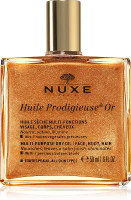 Nuxe Huile Prodigieuse Or - Многофункциональное сухое масло с брокколи для лица, тела и волос, 50 мл
