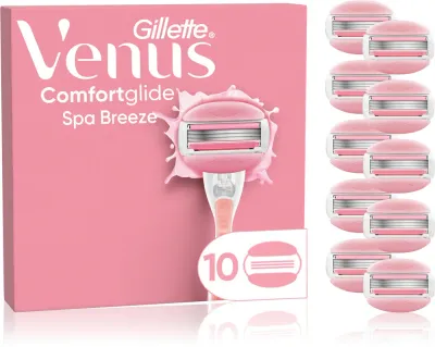 Gillette Venus ComfortGlide Spa Breeze - Запасные лезвия, 10 шт, 10 шт