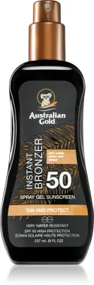 Australian Gold Spray Gel Sunscreen With Instant Bronzer - Заголовок товара: Бронзирующий спрей SPF 50, 237 мл