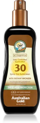 Australian Gold Spray Gel Sunscreen With Instant Bronzer - Тонизирующий защитный гель SPF 30, 237 мл