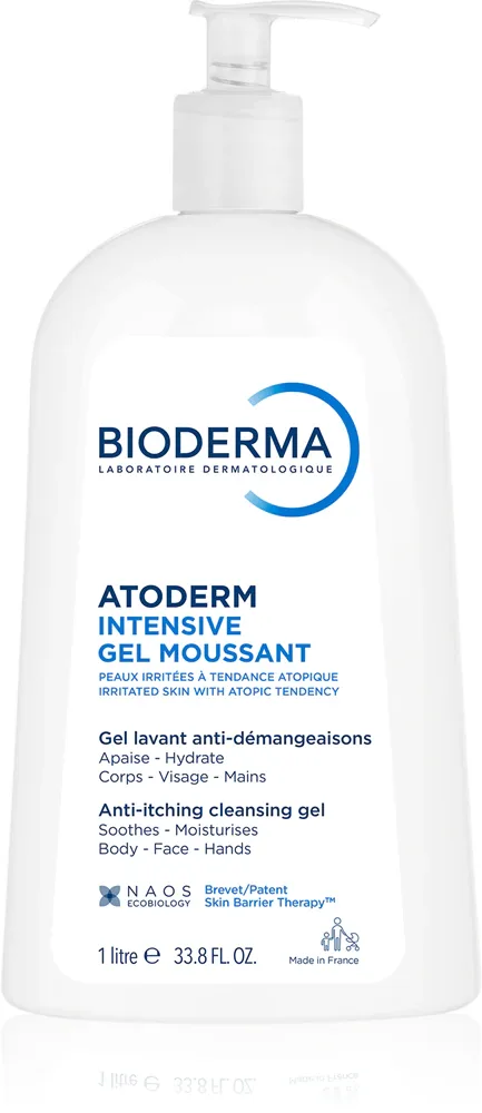 Bioderma Atoderm Intensive Gel Moussant - Пенящийся гель питательный для сухой и атопической кожи