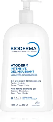 Bioderma Atoderm Intensive Gel Moussant - Пенящийся гель питательный для сухой и атопической кожи, 1000 мл