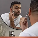 Бритва Т-образная Gillette King C. Double Edge с двойным лезвием, металлическая рукоять, 5 шт — фото 2