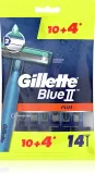Gillette Blue II Plus - Одноразовые бритвы для мужчин, 14 шт — фото 1