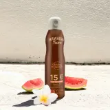 Hawaiian Tropic Glowing Protection Dry Oil Spray - Солнцезащитный спрей для загара SPF 15, 177 мл — фото 7