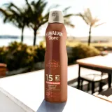 Hawaiian Tropic Glowing Protection Dry Oil Spray - Солнцезащитный спрей для загара SPF 15, 177 мл — фото 8