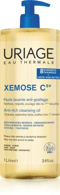 Uriage Xemose C8+ Anti-Itch Cleansing Oil - Успокаивающее масло для очищения сухой и атопической кожи, 1000 мл