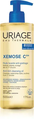 Uriage Xemose C8+ Anti-Itch Cleansing Oil - Успокаивающее масло для очищения сухой и атопической кожи, 500 мл