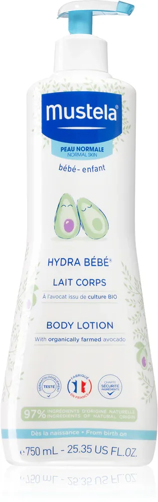 Mustela Bebe Hydra Bebe - Увлажняющее молочко для тела для детской кожи