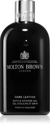 Molton Brown Dark Leather Bath & Shower Gel - Расслабляющий гель для душа и ванны, 300 мл
