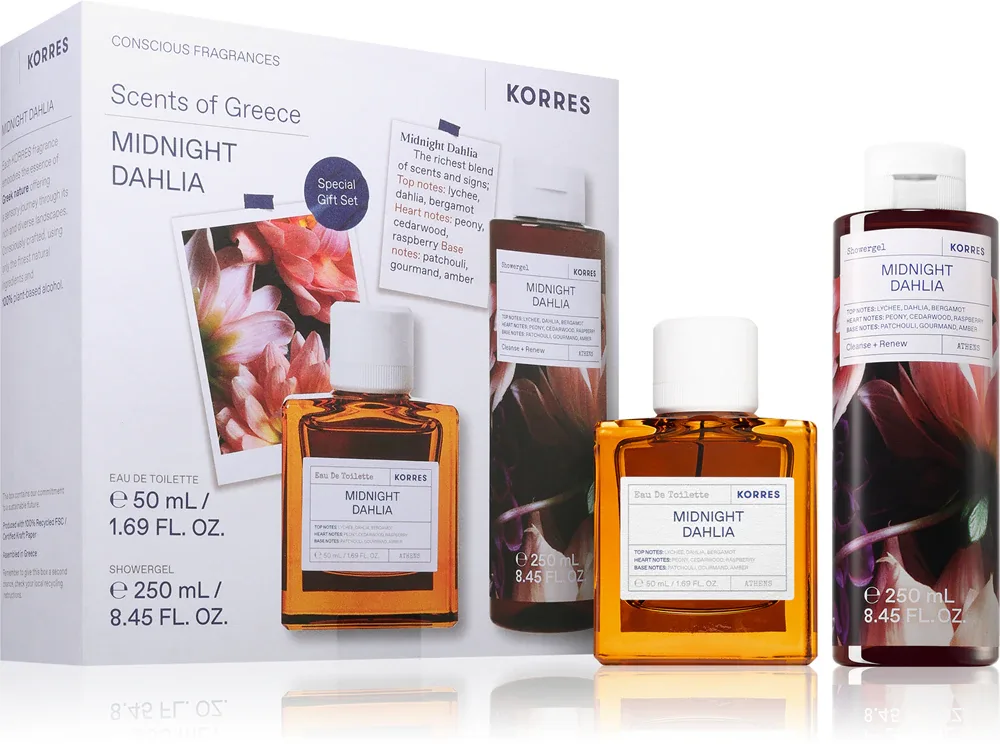 Korres Midnight Dahlia - Подарочный набор для женщин, 1 шт
