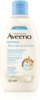 Aveeno Dermexa Daily Emollient Body Wash - успокаивающий детский гель для душа, 300 мл