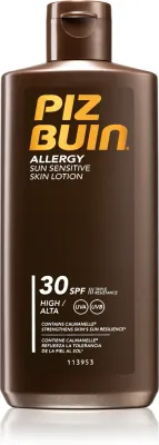 Piz Buin Allergy - Защитное молочко для загара для чувствительной кожи SPF 30, 200 мл