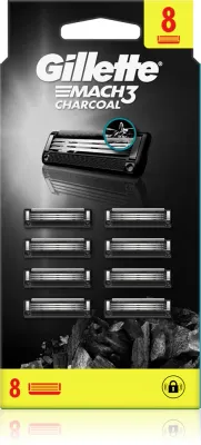 Gillette Mach3 Charcoal - Запасные лезвия, 8 шт