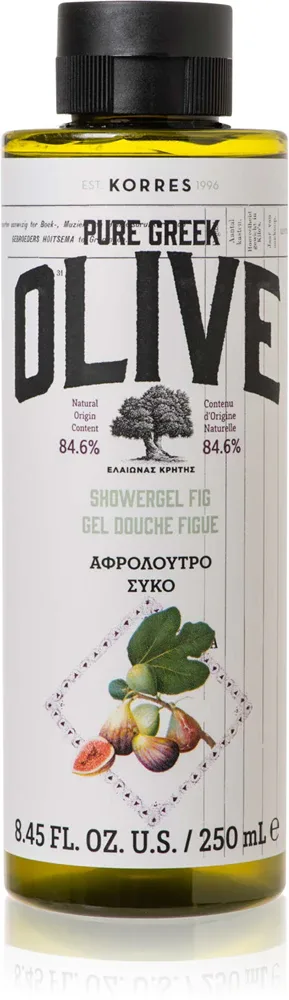Korres Pure Greek Olive & Fig - Увлажняющий гель для душа, 250 мл