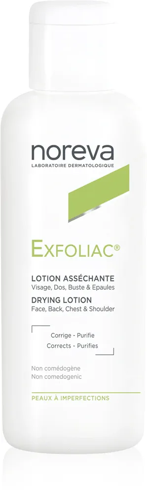 Noreva Exfoliac Drying Lotion - Крем для лица против прыщей, 125 мл