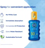 NIVEA SUN Protect & Dry Touch - невидимый спрей для загара SPF 50, 200 мл — фото 2