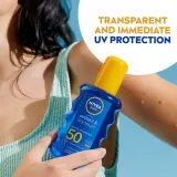 NIVEA SUN Protect & Dry Touch - невидимый спрей для загара SPF 50, 200 мл — фото 3