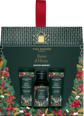 Yves Rocher Winter Berries - Подарочный набор для женщин, 3 шт