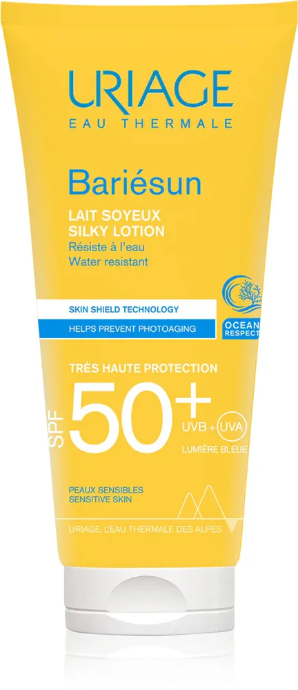 Молочко солнцезащитное Uriage Bariesun Silky Lotion SPF 50+ для лица, некомедогенное, 100 мл