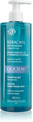 Ducray Keracnyl Foaming gel - Пенящийся гель для умывания жирной кожи с проблемами акне