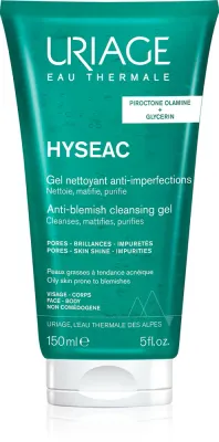 Uriage Hyseac Cleansing Gel - Нежный гель для очищения лица и тела, 150 мл