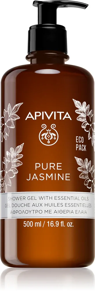 Apivita Pure Jasmine Shower Gel - Увлажняющий гель для душа с эфирными маслами