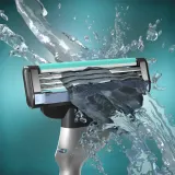 Бритва мужская Gillette Mach3 3 лезвия, со сменными кассетами, для чувствительной кожи, 5 шт — фото 3