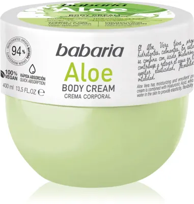 Babaria Aloe Vera - Увлажняющий крем для чувствительной кожи, 400 мл