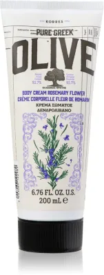Korres Pure Greek Olive & Rosemary Flower - Увлажняющий крем для тела с оливковым маслом, 200 мл