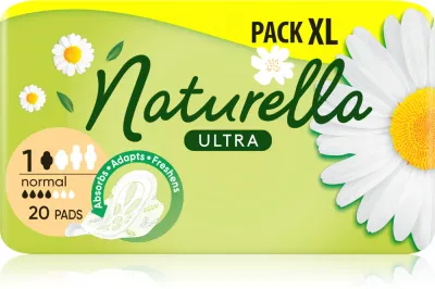 Прокладки гигиенические Naturella Normal Ultra с крылышками, с ароматом ромашки, 40 шт, 20 шт
