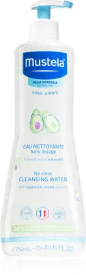 Mustela Bebe PhysiObebe - очищающая вода для детей с рождения, 750 мл