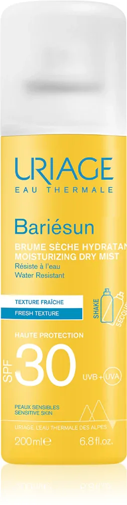 Uriage Bariesun Dry Mist SPF 30 - Водостойкий спрей для загара SPF 30, 200 мл
