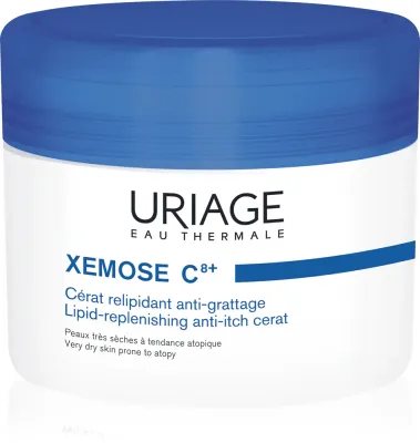 Uriage Xemose C8+ Lipid-Replenishing Anti-Itch Cerat - Крем для тела, успокаивающий и питательный, для сухой и атопической кожи, 200 мл