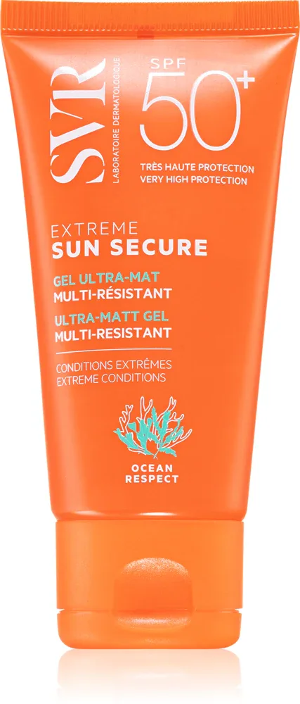 SVR Sun Secure Extreme - Гелевый крем для лица с матирующим эффектом SPF 50+, 50 мл