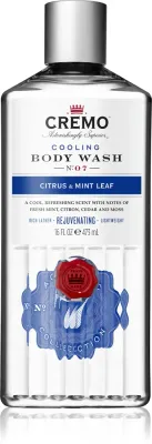 Cremo Cooling Body Wash Citrus & Mint Leaf - Увлажняющий гель для душа, 473 мл