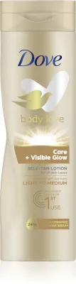 Dove Body Love - Молочко для тела самозагара, 250 мл