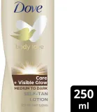 Dove Body Love - Молочко для тела самозагара, 250 мл, оттенок Medium To Dark — фото 2