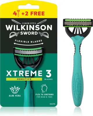 Станки для бритья Wilkinson Sword Xtreme 3 Sensitive одноразовые, 3 лезвия, 6 шт