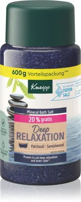 Соль для ванны Kneipp Deep Relaxation расслабляющая, с древесным ароматом, 600 г