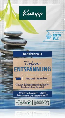 Соль для ванны Kneipp Deep Relaxation расслабляющая, с древесным ароматом, 60 г