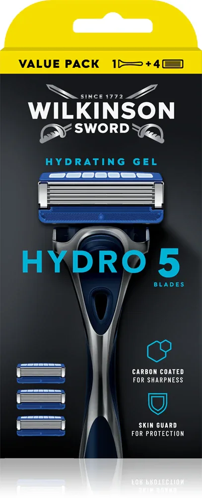 Wilkinson Sword Hydro5 - Бритва + запасные головки 4 шт