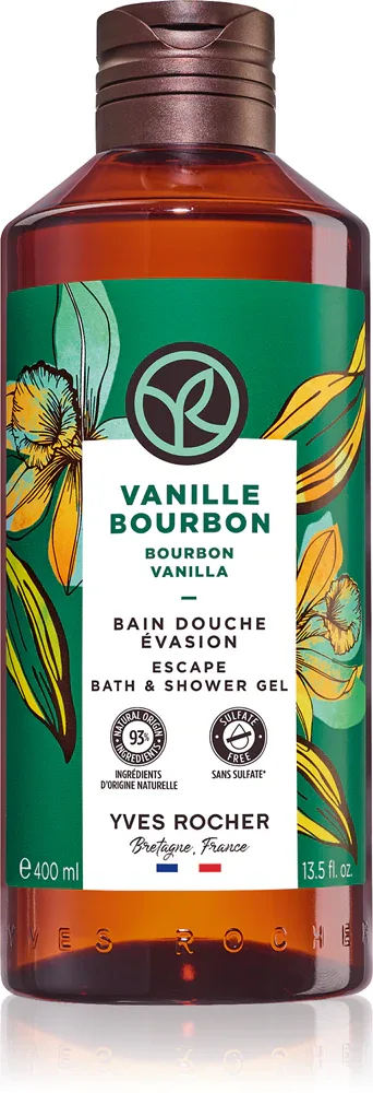 Yves Rocher Bain de Nature - Нежный гель для душа Bourbon Vanilla, 400 мл